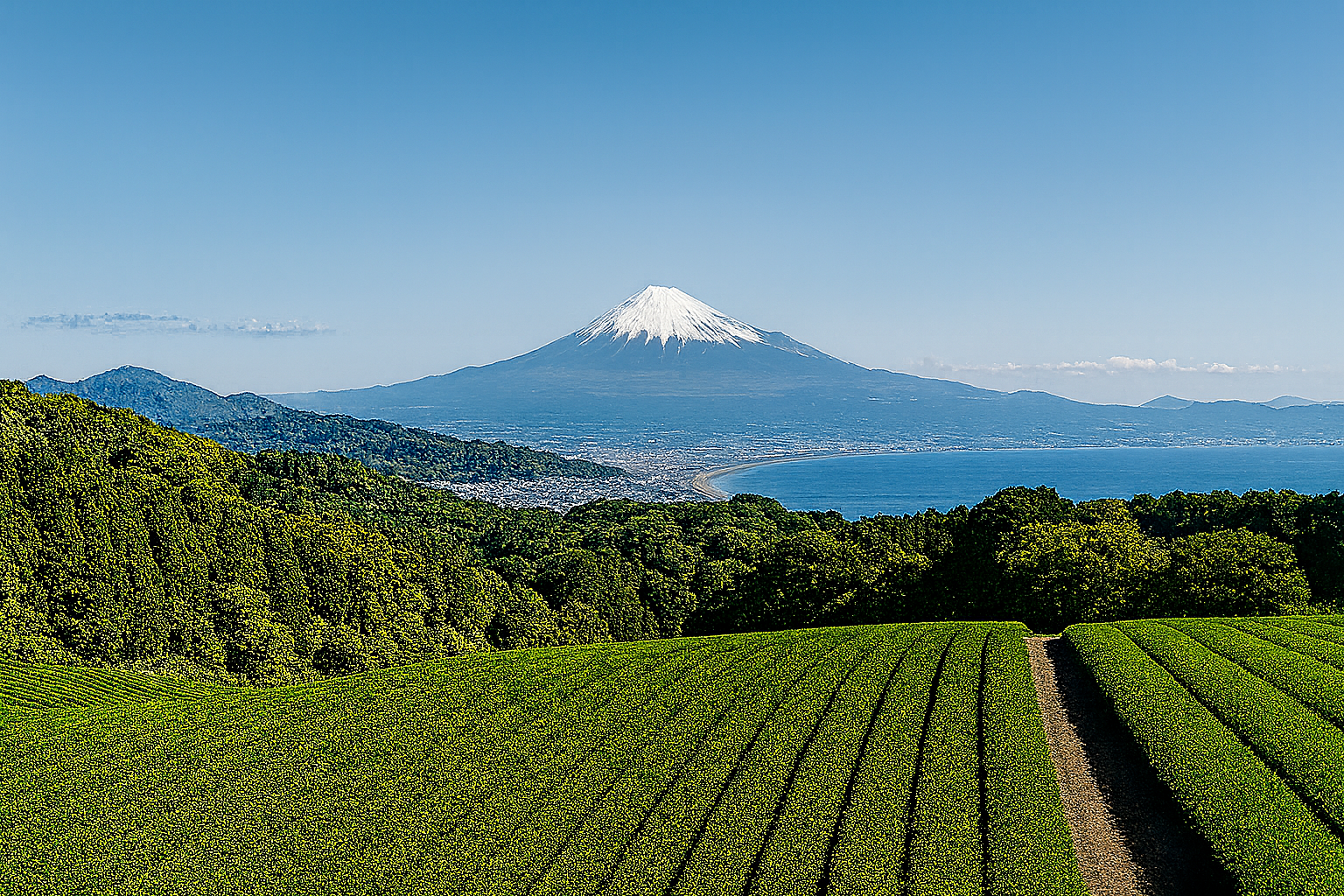 静岡と富士山の風景